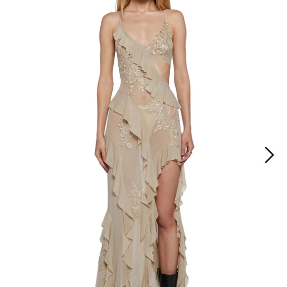 Doll Kill Current Mood Rebel Mon Amour Maxi Dress - Picture 1 of 8
